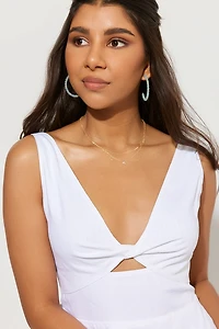 Stella Knotted Front Mini Dress