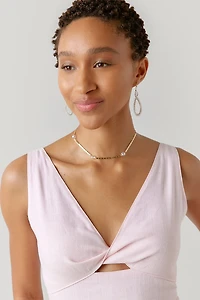 Stella Knotted Front Mini Dress