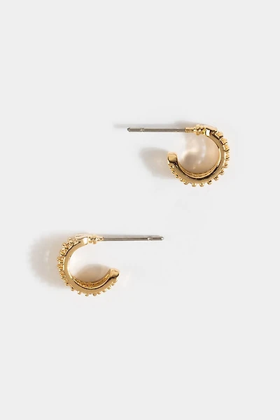 Nina Double Pave Huggie Hoops