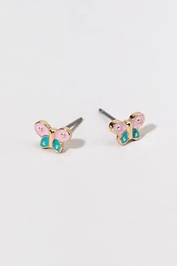 Hello Franki Enamel Butterfly Stud Earrings for girls