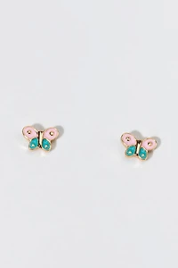 Hello Franki Enamel Butterfly Stud Earrings for girls