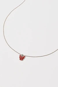 Hello Franki Red Frenchie Necklace for girls