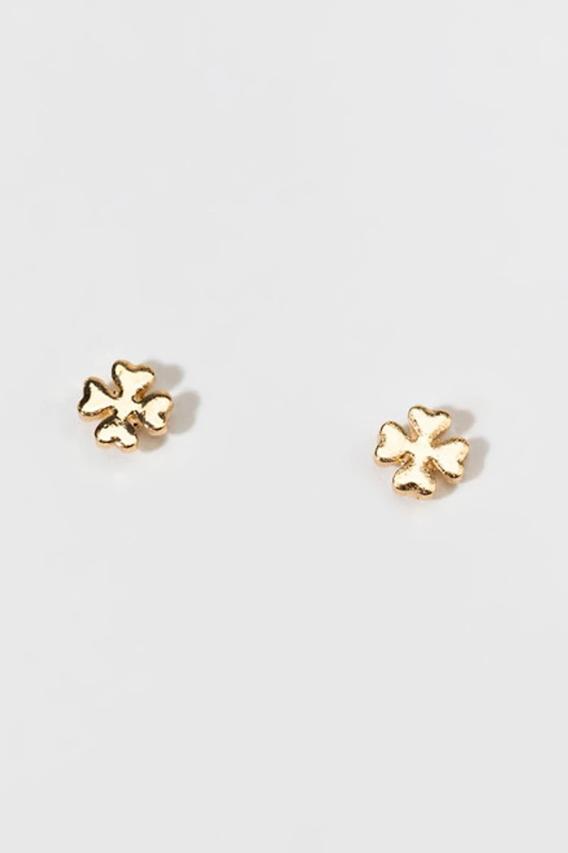 Hello Franki Clover Stud Earrings for girls