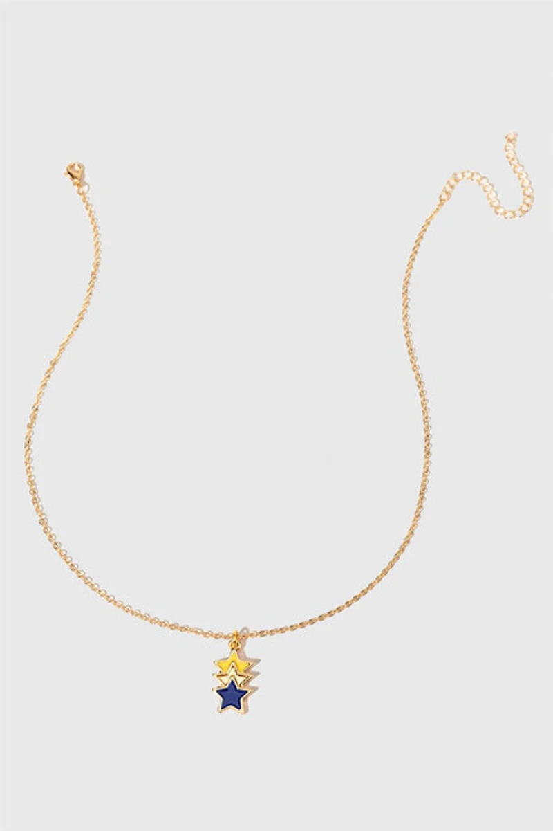 Hello Franki Triple Star Necklace for girls