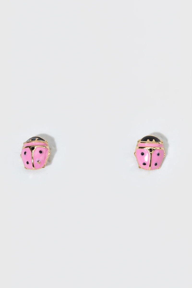 Hello Franki Ladybug Stud Earrings for girls