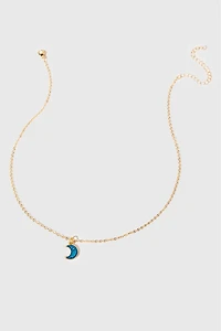 Hello Franki Moon Pendant Necklace for girls