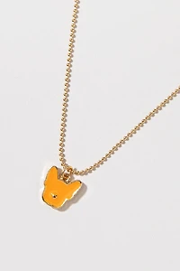 Hello Franki Yellow Frenchie Pendant Necklace for girls