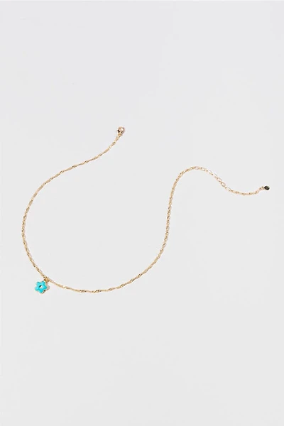 Hello Franki Blue Flower Pendant Necklace for girls