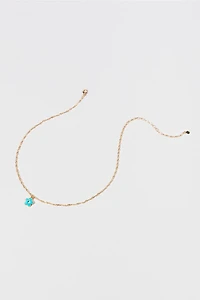 Hello Franki Blue Flower Pendant Necklace for girls