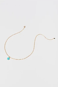 Hello Franki Blue Flower Pendant Necklace for girls