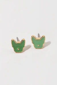 Hello Franki Jade Frenchie Stud Earrings for girls