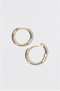 Brielle 14K Gold Dipped Hoop Earrings
