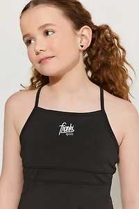 Hello Franki Pleated Racerback Tank Dress for girls