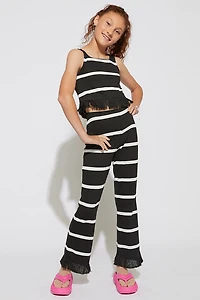 Hello Franki Crochet Trim Pants for girls