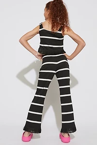 Hello Franki Crochet Trim Pants for girls