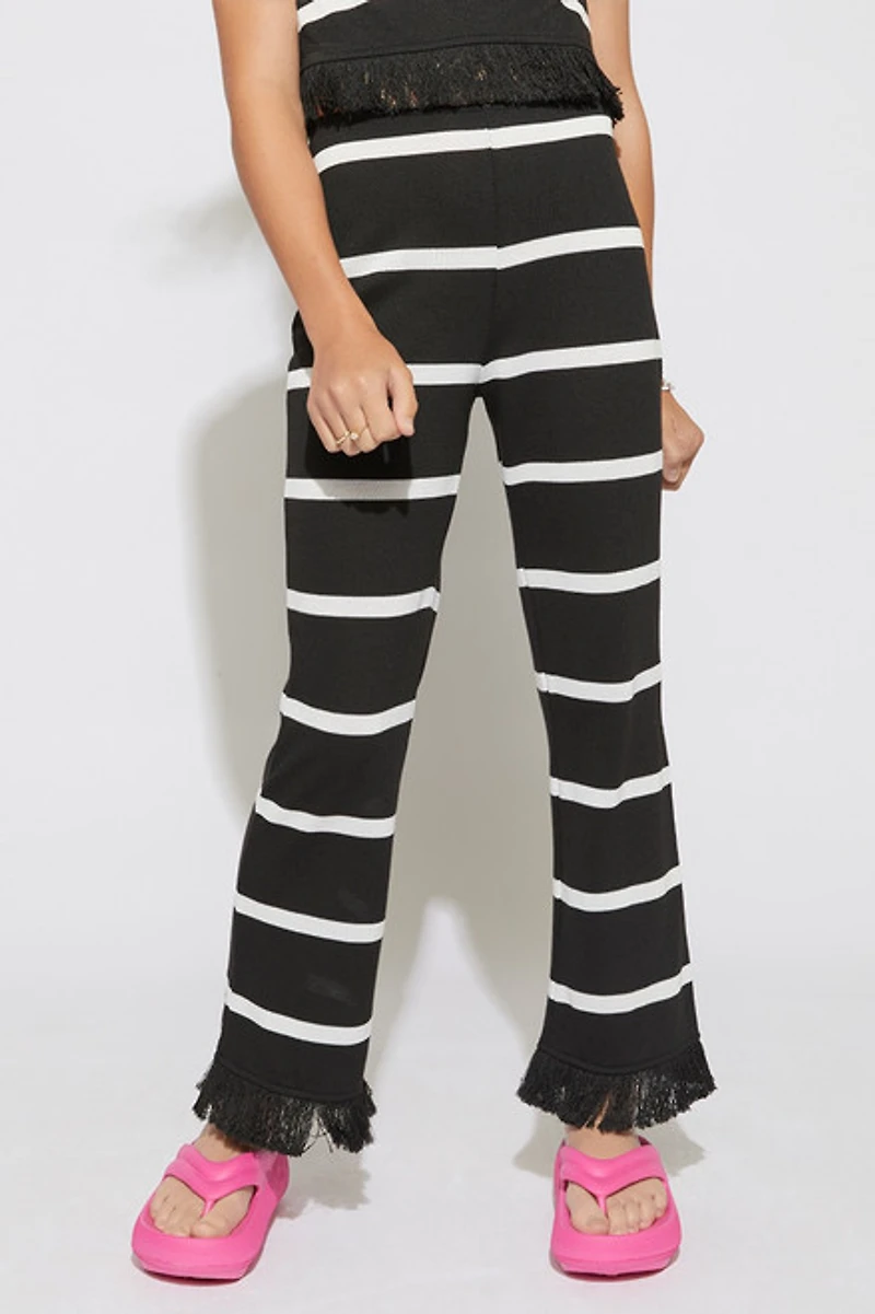 Hello Franki Crochet Trim Pants for girls