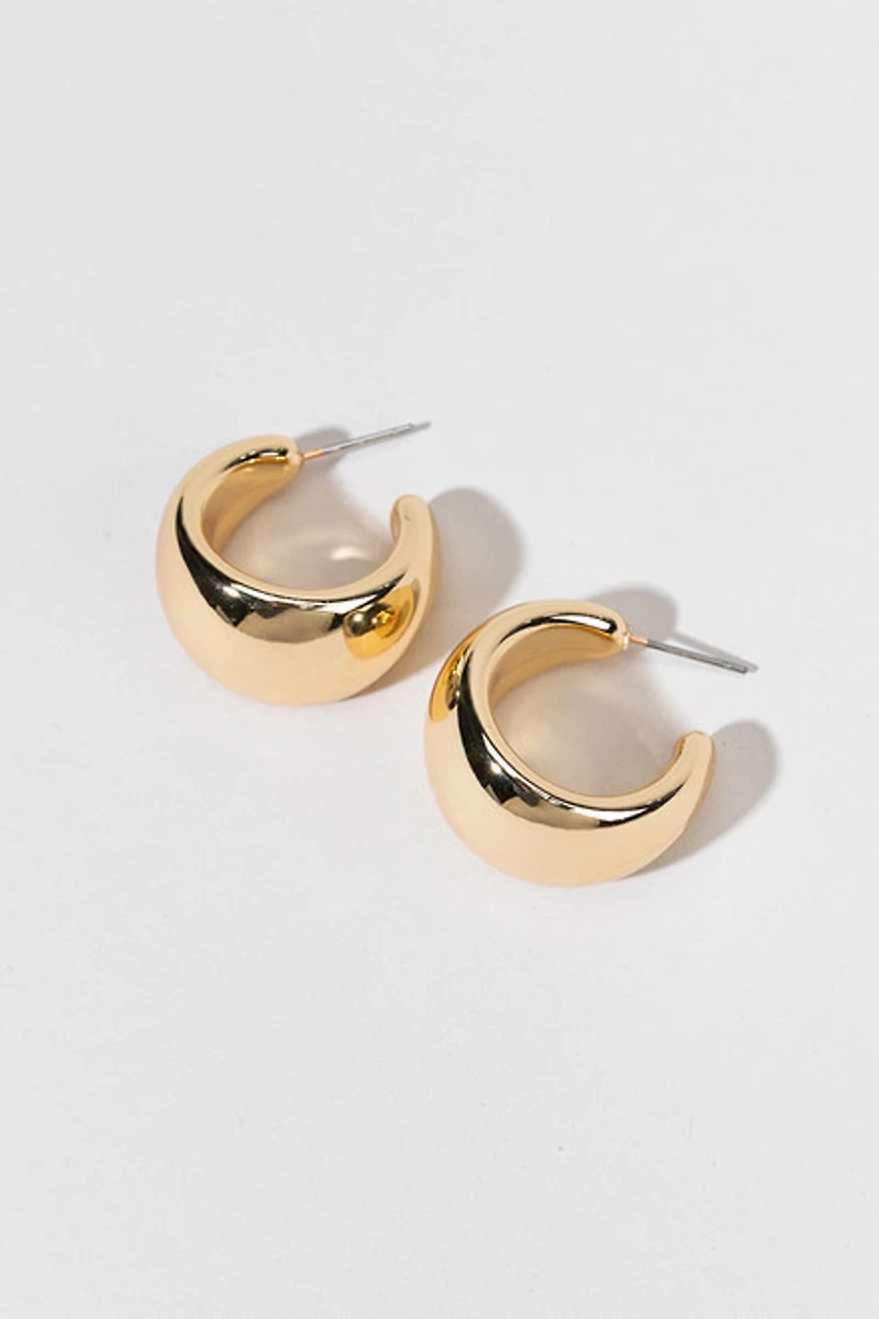 Courtney Puffy Hoop Earrings