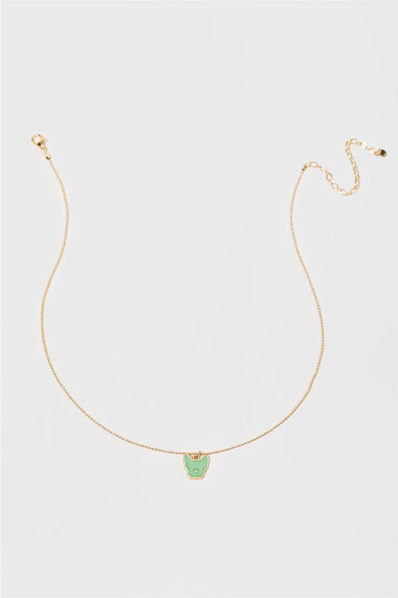 Hello Franki Jade Frenchie Necklace for girls