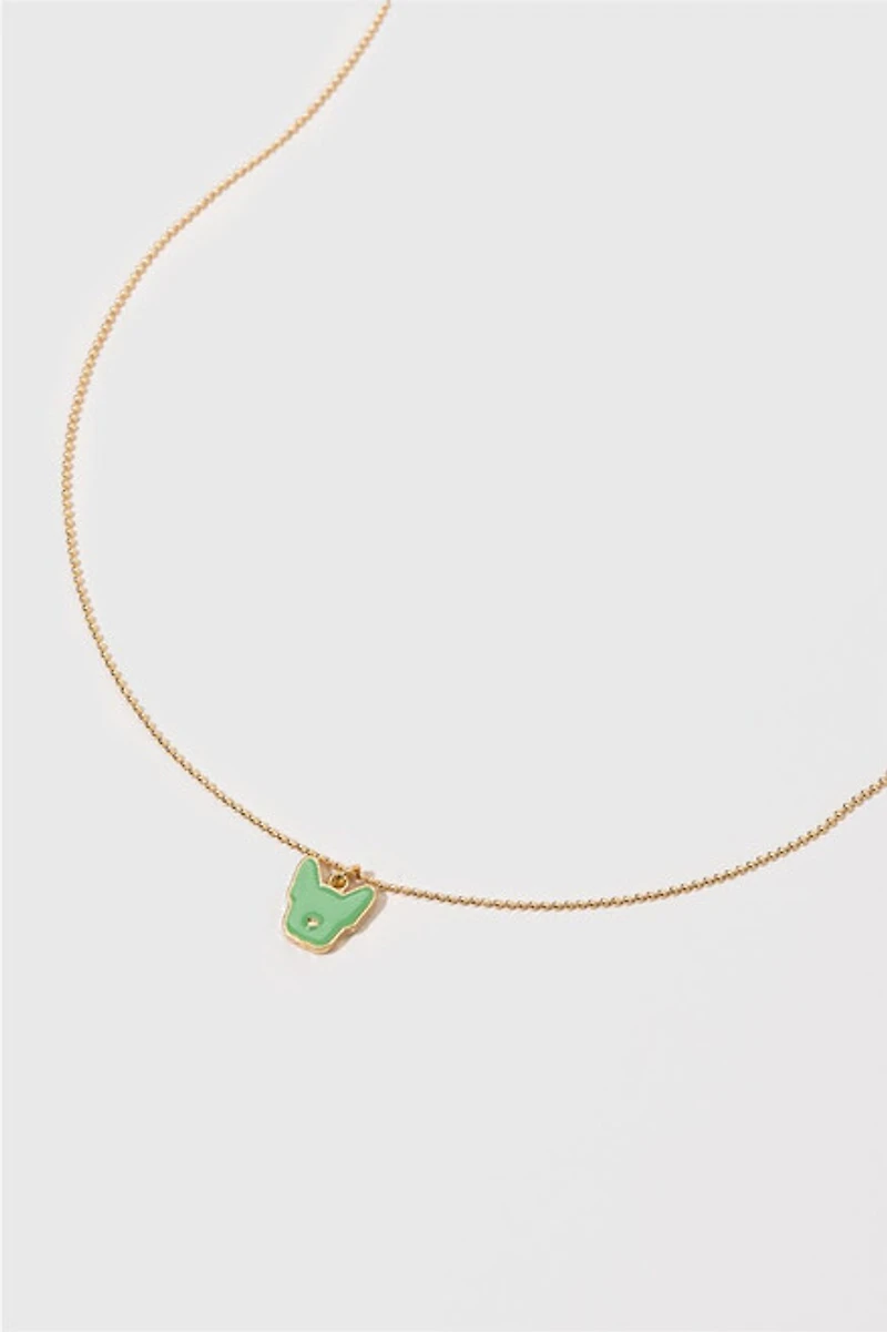 Hello Franki Jade Frenchie Necklace for girls