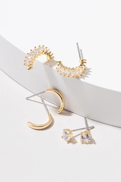 Beth Golden Earring Set