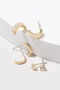 Beth Golden Earring Set