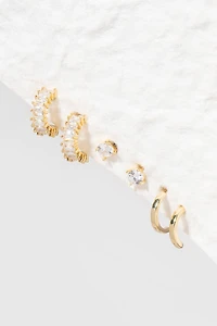 Beth Golden Earring Set
