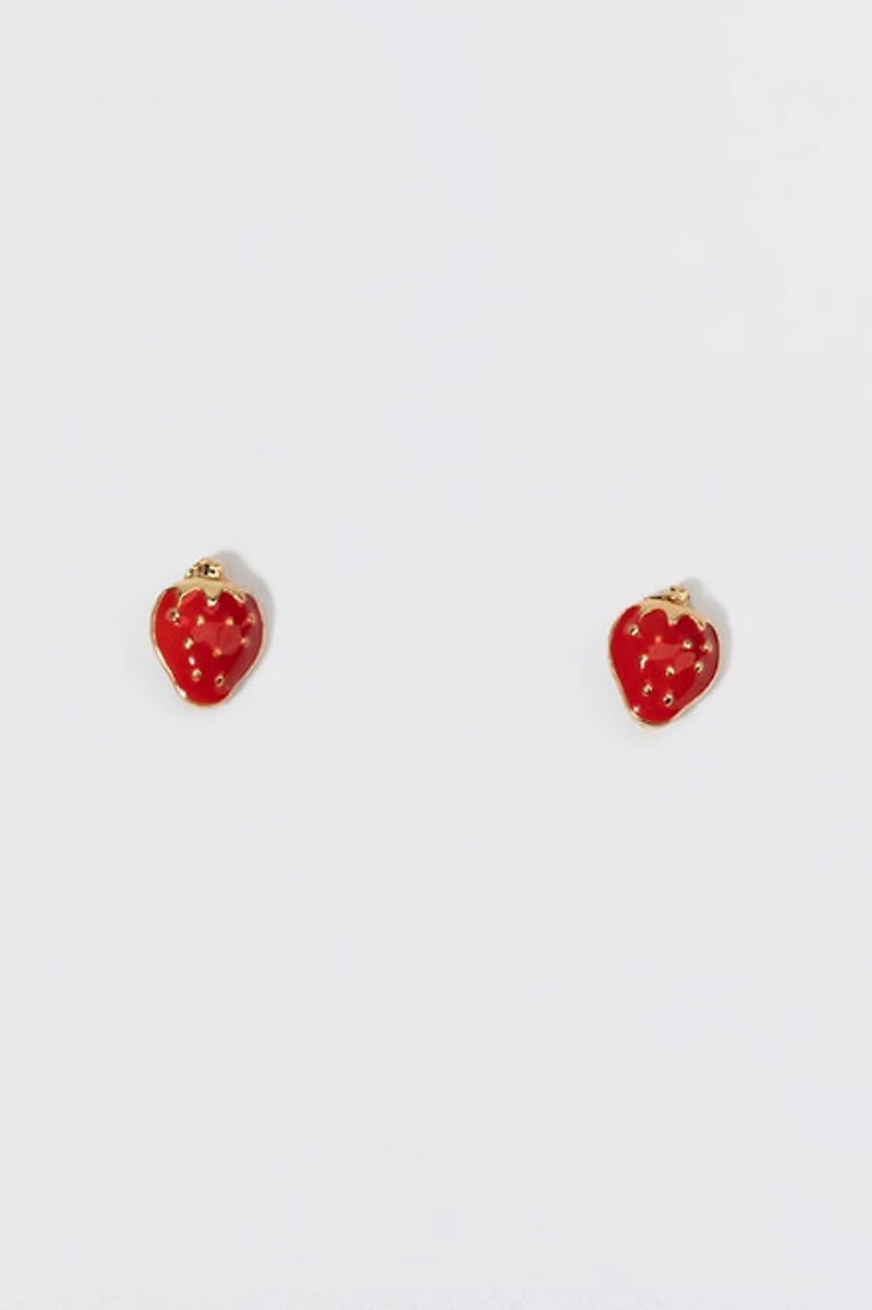 Hello Franki Strawberry Stud Earrings for girls