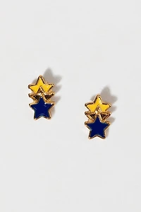 Hello Franki Triple Star Stud Earrings for girls