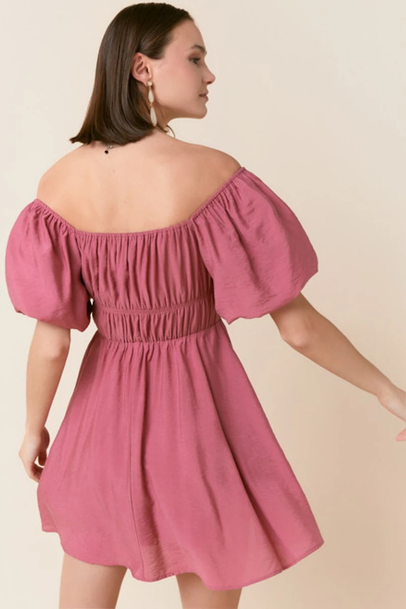 Mindy Off The Shoulder Mini Dress