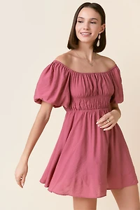 Mindy Off The Shoulder Mini Dress