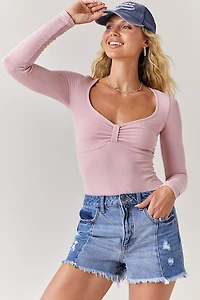 Enya Knot Front Bodysuit