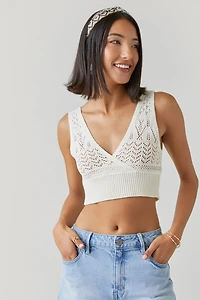 Blair V-Neck Pointelle Tank
