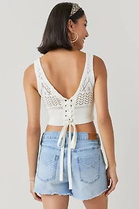 Blair V-Neck Pointelle Tank