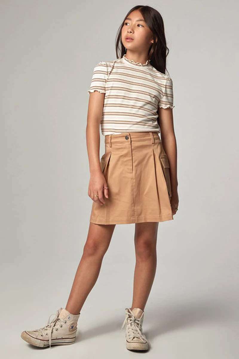 Hello Franki Pleated Cargo Skirt for girls