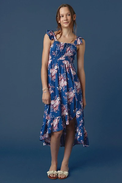 Hello Franki Floral High Low Dress for girls