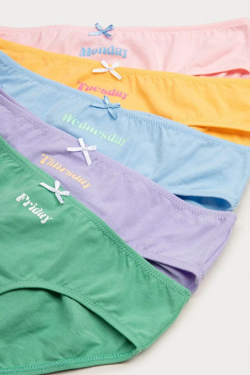 Hello Franki Weekdays Undies Pack for girls