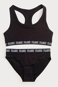 Hello Franki Racerback Sports Bra And Panty Set for girls