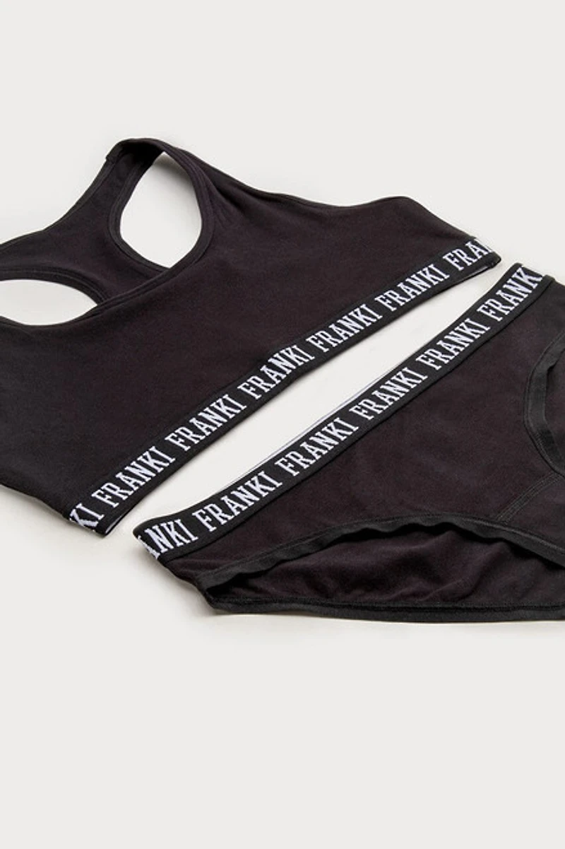 Hello Franki Racerback Sports Bra And Panty Set for girls
