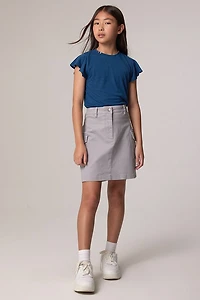Hello Franki Twill Cargo Skirt for girls