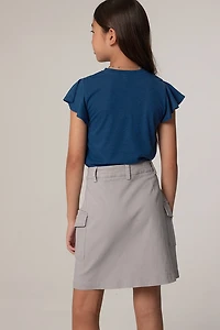 Hello Franki Twill Cargo Skirt for girls