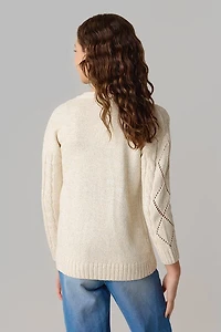 Hello Franki Pointelle Boyfriend Cardigan for girls