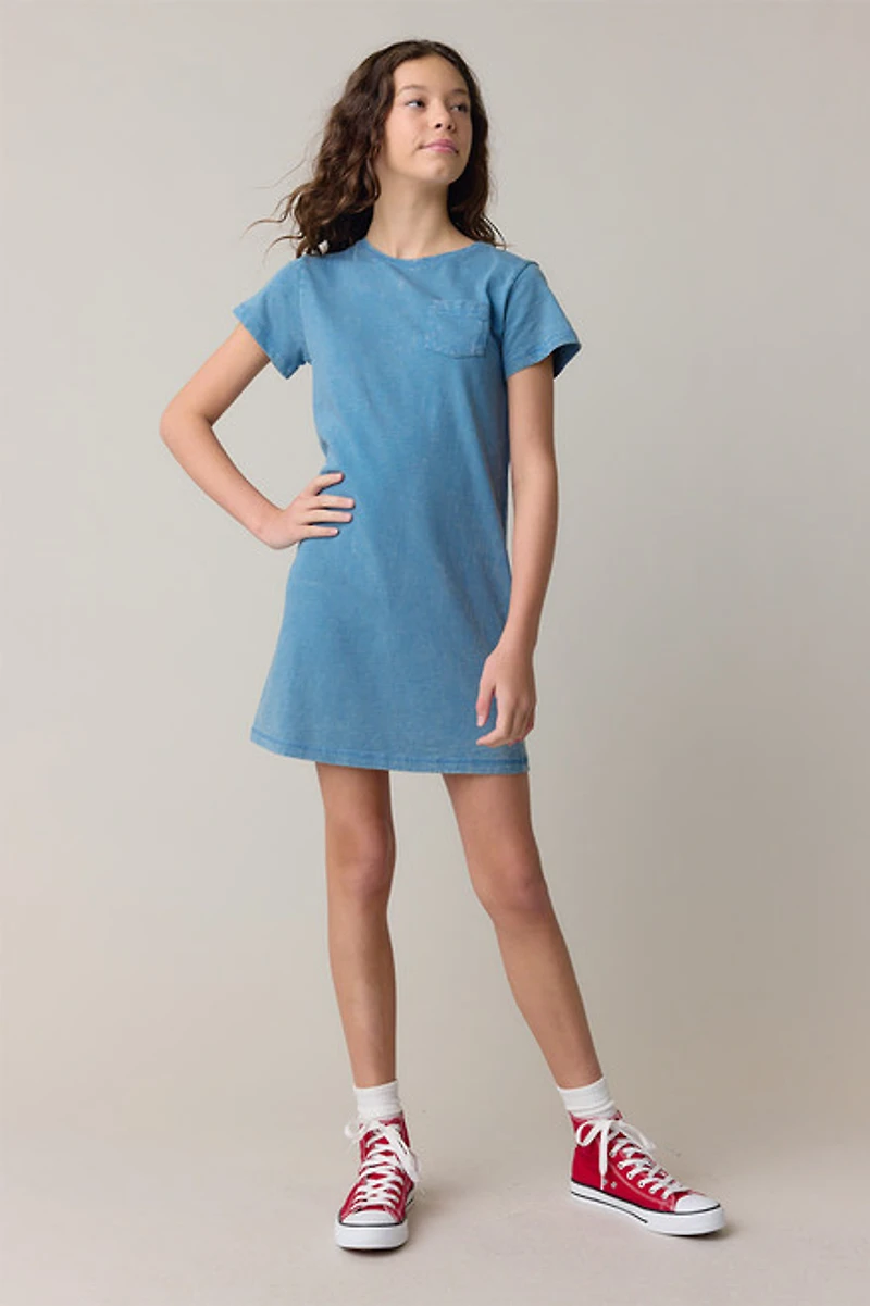 Hello Franki Short Sleeve T-Shirt Dress for girls