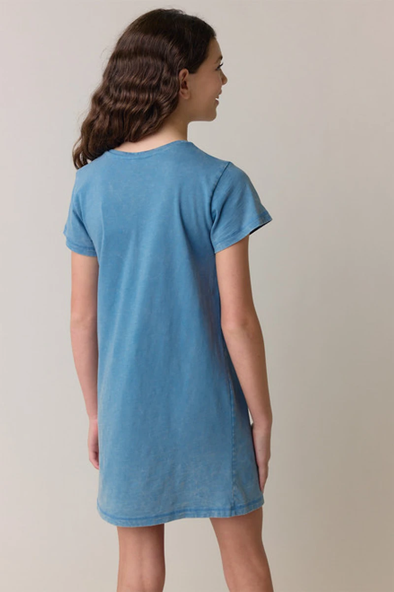 Hello Franki Short Sleeve T-Shirt Dress for girls