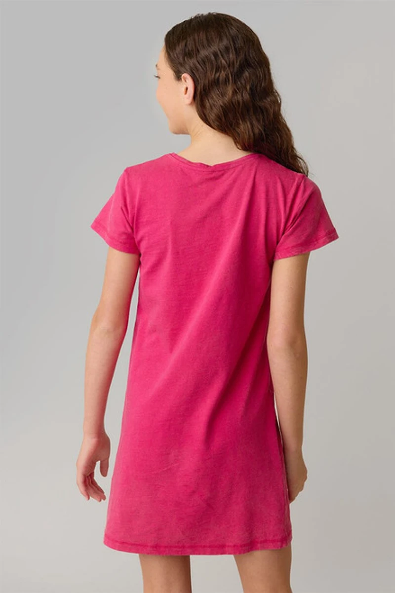 Hello Franki Short Sleeve T-Shirt Dress for girls