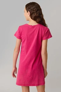 Hello Franki Short Sleeve T-Shirt Dress for girls