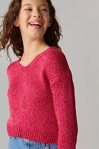Hello Franki Lace Up Sweater for girls