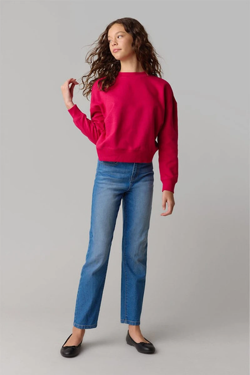 Hello Franki Solid Sweatshirt for girls