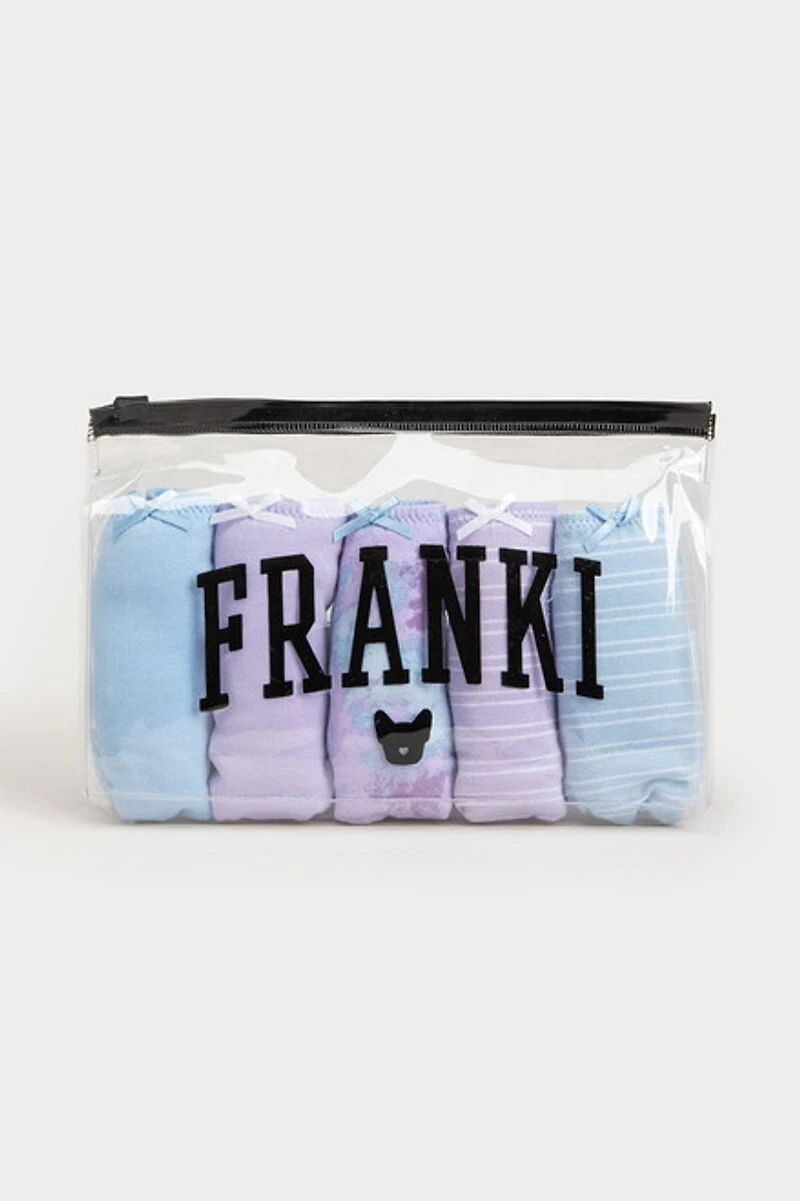 Hello Franki Blue And Purple Undies Pack for girls