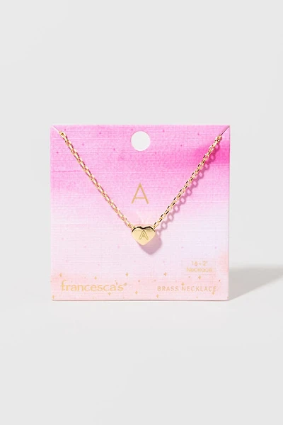 Initial Heart Pendant Necklace