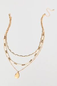 Alyson Layered Gold Pendant Necklace